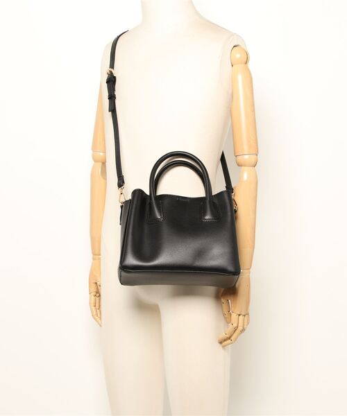 Doux archives（ドゥアルシーヴ）の「Ｐｕレザー２ｗａｙショルダーバッグ（ショルダーバッグ・レディース・ブラック/モカ・FREE）」の6枚目の写真