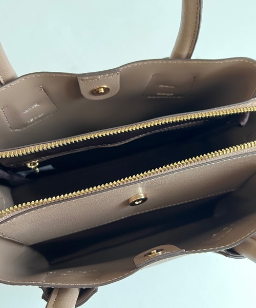 Doux archives（ドゥアルシーヴ）の「Ｐｕレザー２ｗａｙショルダーバッグ（ショルダーバッグ・レディース・ブラック/モカ・FREE）」の10枚目の写真