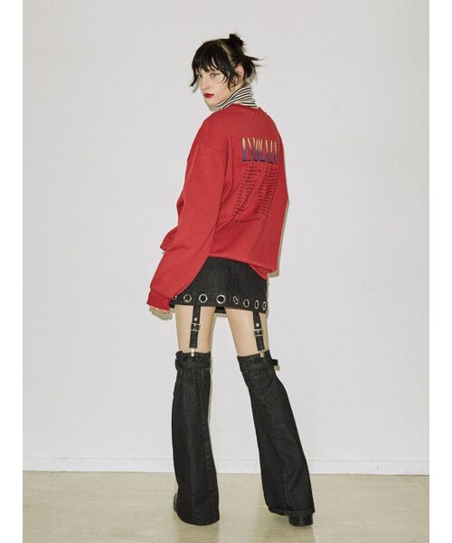 jouetie(ジュエティ)の「グランジルーズプルオーバー【スウェット/トレーナー】(スウェット・レディース・レッド/ブルー/アイボリー/ブラック・MEDIUM)」の6枚目の写真