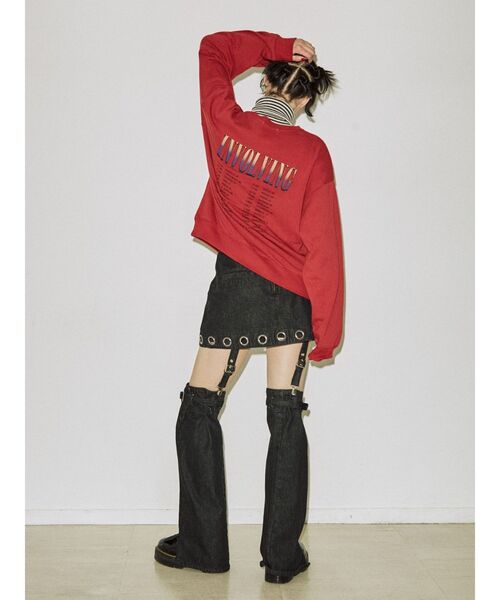 jouetie(ジュエティ)の「グランジルーズプルオーバー【スウェット/トレーナー】(スウェット・レディース・レッド/ブルー/アイボリー/ブラック・MEDIUM)」の7枚目の写真