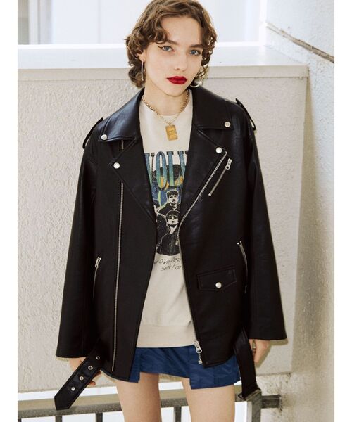 jouetie(ジュエティ)の「グランジルーズプルオーバー【スウェット/トレーナー】(スウェット・レディース・レッド/ブルー/アイボリー/ブラック・MEDIUM)」の16枚目の写真