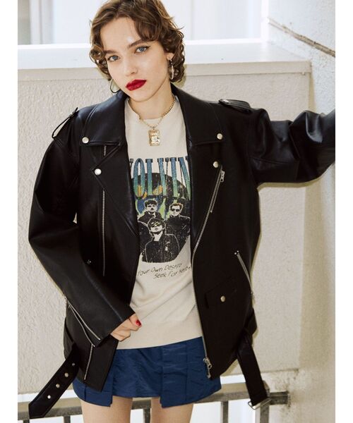 jouetie(ジュエティ)の「グランジルーズプルオーバー【スウェット/トレーナー】(スウェット・レディース・レッド/ブルー/アイボリー/ブラック・MEDIUM)」の17枚目の写真