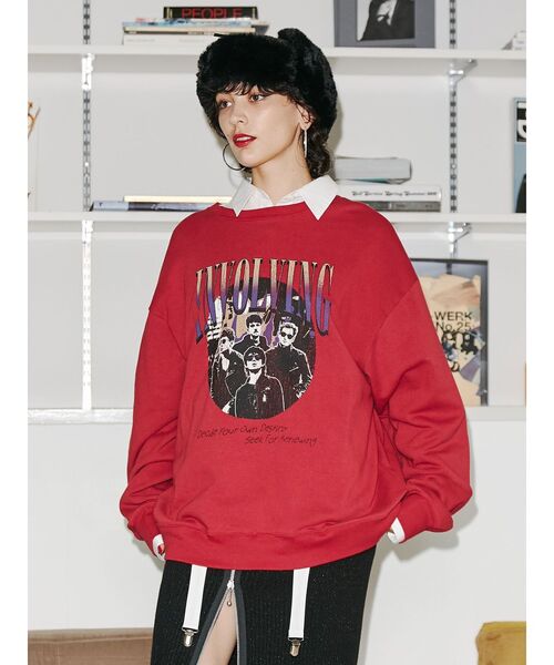 jouetie(ジュエティ)の「グランジルーズプルオーバー【スウェット/トレーナー】(スウェット・レディース・レッド/ブルー/アイボリー/ブラック・MEDIUM)」の18枚目の写真