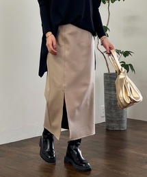 un dix cors | フェイクレザージャージスカート(スカート)