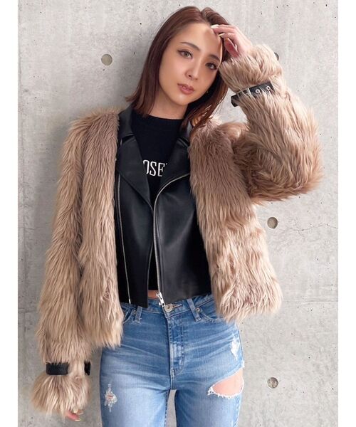 GYDA（ジェイダ）の「LOOSEENDSクルーネックニットTOPS（ニット/セーター・レディース・ブラック/ダークグリーン/オフホワイト・FREE）」の18枚目の写真