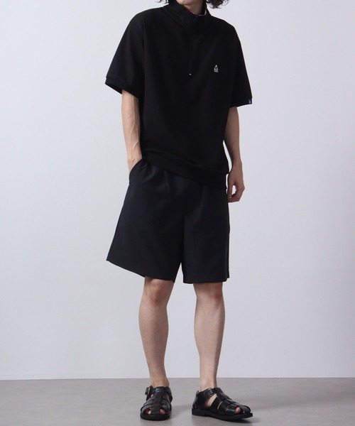 GERRY(ジェリー)の「GERRY ミニ裏毛胸刺繍ハーフZIP(スウェット・メンズ・ホワイト/ブラック/アッシュグレー・M/LL/L)」の11枚目の写真