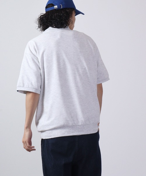 GERRY(ジェリー)の「GERRY ミニ裏毛胸刺繍ハーフZIP(スウェット・メンズ・ホワイト/ブラック/アッシュグレー・M/LL/L)」の14枚目の写真