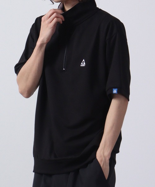 GERRY(ジェリー)の「GERRY ミニ裏毛胸刺繍ハーフZIP(スウェット・メンズ・ホワイト/ブラック/アッシュグレー・M/LL/L)」の9枚目の写真