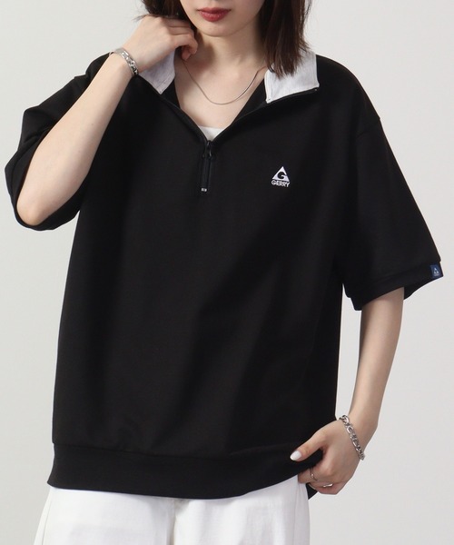 GERRY(ジェリー)の「GERRY ミニ裏毛胸刺繍ハーフZIP(スウェット・メンズ・ホワイト/ブラック/アッシュグレー・M/LL/L)」の22枚目の写真