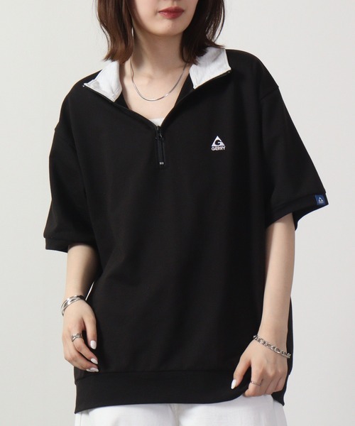 GERRY(ジェリー)の「GERRY ミニ裏毛胸刺繍ハーフZIP(スウェット・メンズ・ホワイト/ブラック/アッシュグレー・M/LL/L)」の20枚目の写真