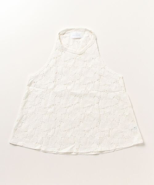PR01.（ピーアールワン）の「HELOYSE flower lace poncho / フラワーフォレスト　キャミ（Tシャツ/カットソー・レディース・ブラック/ホワイト・FREE）」の2枚目の写真