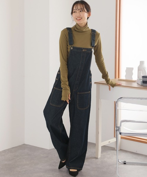 ElegChic（エレグシック）の「ハイネック指穴カットソー 長袖（Tシャツ/カットソー・レディース・チャコールグレー/ブラック/オフホワイト/カーキ/グレイッシュベージュ・3L/4L/M/L/XL）」の6枚目の写真