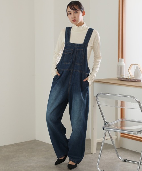 ElegChic（エレグシック）の「ハイネック指穴カットソー 長袖（Tシャツ/カットソー・レディース・チャコールグレー/ブラック/オフホワイト/カーキ/グレイッシュベージュ・3L/4L/M/L/XL）」の13枚目の写真