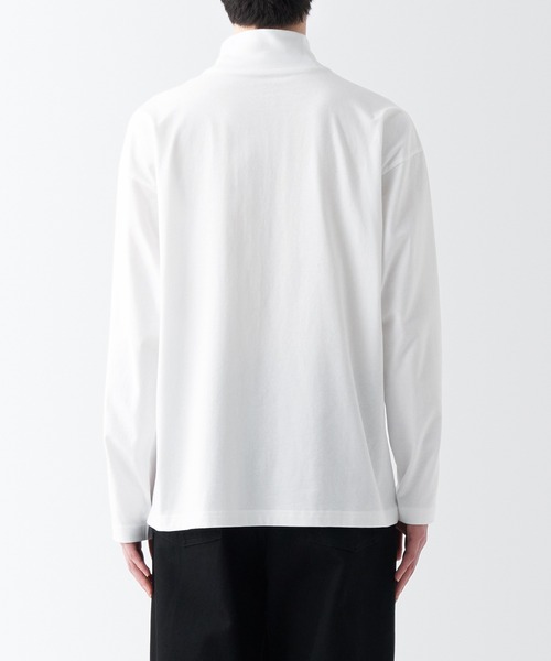 無印良品（ムジルシリョウヒン）の「起毛ハイネック長袖Ｔシャツ（Tシャツ/カットソー・メンズ・ホワイト/ダークブラウン/グレー/ダークグリーン/ネイビー系/ブラック・XS/S/L/XXL/XL/M）」の9枚目の写真