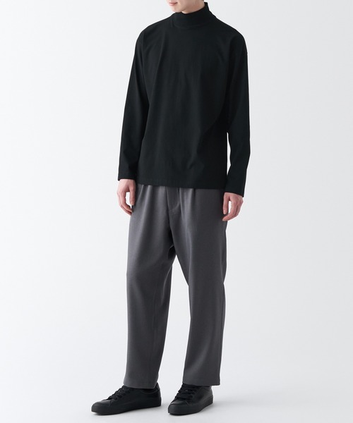 無印良品（ムジルシリョウヒン）の「起毛ハイネック長袖Ｔシャツ（Tシャツ/カットソー・メンズ・ホワイト/ダークブラウン/グレー/ダークグリーン/ネイビー系/ブラック・XS/S/L/XXL/XL/M）」の13枚目の写真