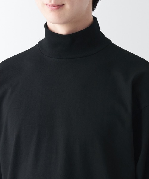 無印良品（ムジルシリョウヒン）の「起毛ハイネック長袖Ｔシャツ（Tシャツ/カットソー・メンズ・ホワイト/ダークブラウン/グレー/ダークグリーン/ネイビー系/ブラック・XS/S/L/XXL/XL/M）」の16枚目の写真