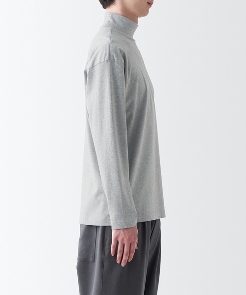 無印良品（ムジルシリョウヒン）の「起毛ハイネック長袖Ｔシャツ（Tシャツ/カットソー・メンズ・ホワイト/ダークブラウン/グレー/ダークグリーン/ネイビー系/ブラック・XS/S/L/XXL/XL/M）」の20枚目の写真
