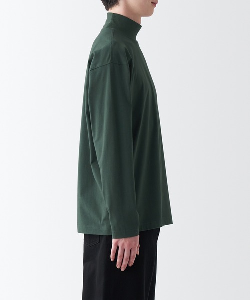 セール】起毛ハイネック長袖Tシャツ（Tシャツ/カットソー）｜無印良品