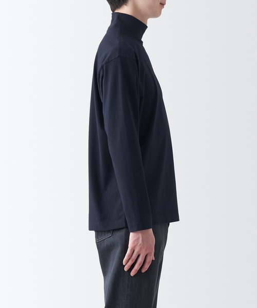 セール】起毛ハイネック長袖Tシャツ（Tシャツ/カットソー）｜無印良品