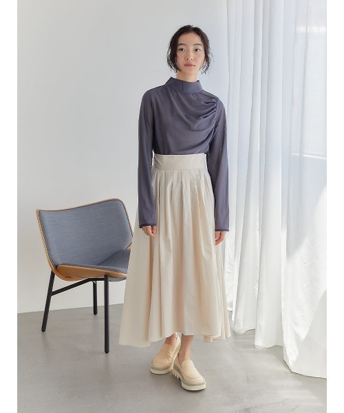Ayla(アイラ)の「アシンメトリーシアートップス(Tシャツ/カットソー・レディース・ブラック/ブルー/ホワイト・FREE)」の12枚目の写真