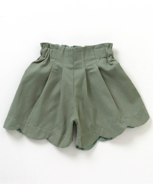 BREEZE（ブリーズ）の「スカラップショートパンツ（その他パンツ・キッズ・ブラック/イエロー/カーキ/インディゴブルー・130/100/140/80/110/90/120）」の2枚目の写真