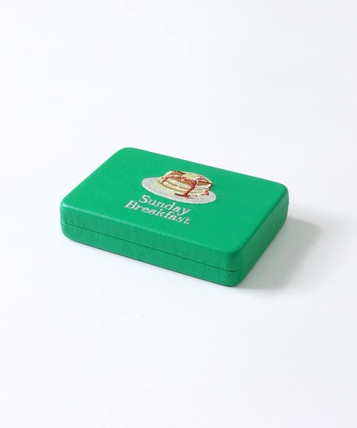 Three Four Time（ｽﾘｰﾌｫｰﾀｲﾑ）の「【JoliJoli】キャリング刺繍コンパクトミラーケース（その他小物・レディース・サックスブルー/グリーン/アイボリー/シルバー・FREE）」の9枚目の写真