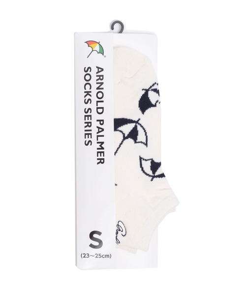 Arnold Palmer（アーノルドパーマー）の「アンブレラ ロゴ スニーカーソックス（ソックス/靴下・レディース・ネイビー/オフホワイト・25-27CM/23-25cm）」の8枚目の写真