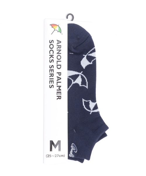 Arnold Palmer（アーノルドパーマー）の「アンブレラ ロゴ スニーカーソックス（ソックス/靴下・レディース・ネイビー/オフホワイト・25-27CM/23-25cm）」の10枚目の写真