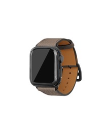 ノービレ Apple Watch レザーバンド【38mm/40mm/41mm/42mm, M/Lサイズ】 (アダプター:ブラック)
