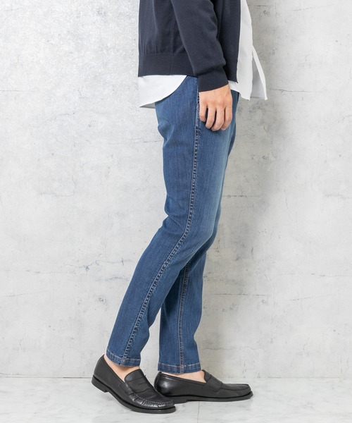 URBAN RESEARCH ROSSO MEN（アーバンリサーチロッソメン）の「『セットアップ対応』 『XLサイズあり』ストレッチスキニーデニムパンツ（デニムパンツ・メンズ・ライトインディゴブルー/ブラック/インディゴブルー・LARGE/X-LARGE/MEDIUM）」の14枚目の写真