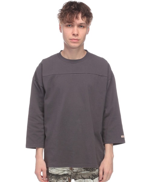 Goodwear（グッドウェア）の「Goodwear USAコットン フットボール 七分袖 BIG TEE（Tシャツ/カットソー・メンズ・ブラック/ホワイト/ネイビー/ダークグレー/グリーン・L/LL/M）」の3枚目の写真