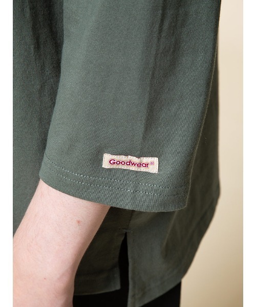 Goodwear（グッドウェア）の「Goodwear USAコットン フットボール 七分袖 BIG TEE（Tシャツ/カットソー・メンズ・ブラック/ホワイト/ネイビー/ダークグレー/グリーン・L/LL/M）」の7枚目の写真
