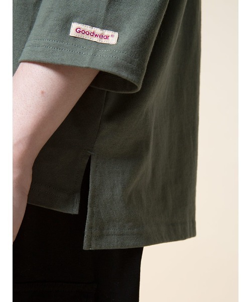 Goodwear（グッドウェア）の「Goodwear USAコットン フットボール 七分袖 BIG TEE（Tシャツ/カットソー・メンズ・ブラック/ホワイト/ネイビー/ダークグレー/グリーン・L/LL/M）」の8枚目の写真