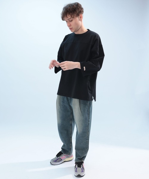 Goodwear（グッドウェア）の「Goodwear USAコットン フットボール 七分袖 BIG TEE（Tシャツ/カットソー・メンズ・ブラック/ホワイト/ネイビー/ダークグレー/グリーン・L/LL/M）」の12枚目の写真