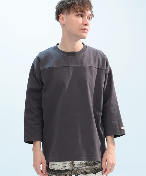 Goodwear（グッドウェア）の「Goodwear USAコットン フットボール 七分袖 BIG TEE（Tシャツ/カットソー・メンズ・ブラック/ホワイト/ネイビー/ダークグレー/グリーン・L/LL/M）」の14枚目の写真