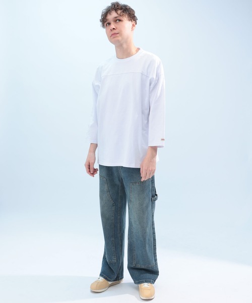 Goodwear（グッドウェア）の「Goodwear USAコットン フットボール 七分袖 BIG TEE（Tシャツ/カットソー・メンズ・ブラック/ホワイト/ネイビー/ダークグレー/グリーン・L/LL/M）」の15枚目の写真