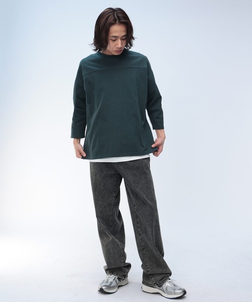 Goodwear（グッドウェア）の「Goodwear USAコットン フットボール 七分袖 BIG TEE（Tシャツ/カットソー・メンズ・ブラック/ホワイト/ネイビー/ダークグレー/グリーン・L/LL/M）」の22枚目の写真