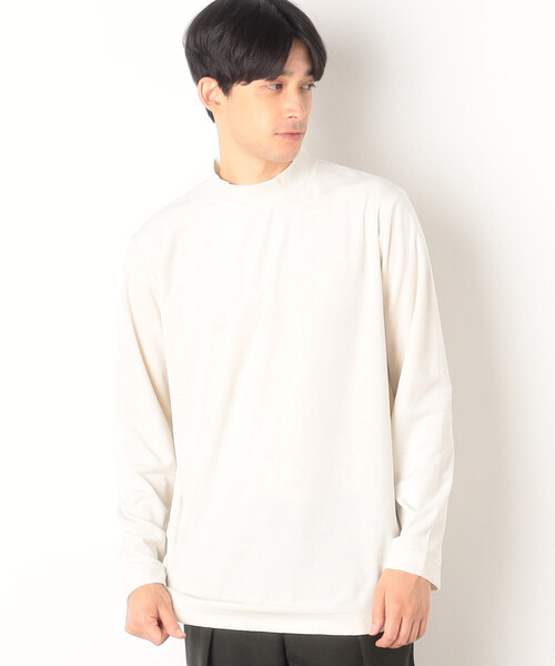 COMME CA ISM(コムサイズム)の「ベロアジャージ ハイネックTシャツ(Tシャツ/カットソー・メンズ・チャコール/ブラック/ボルドー/ホワイト・L/M)」の8枚目の写真