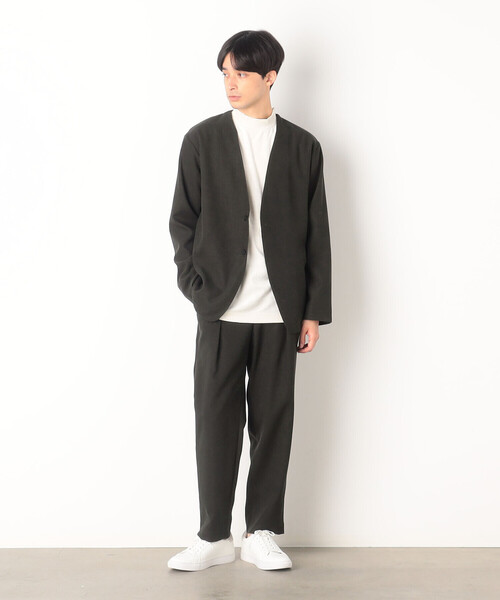 COMME CA ISM(コムサイズム)の「ベロアジャージ ハイネックTシャツ(Tシャツ/カットソー・メンズ・チャコール/ブラック/ボルドー/ホワイト・L/M)」の10枚目の写真