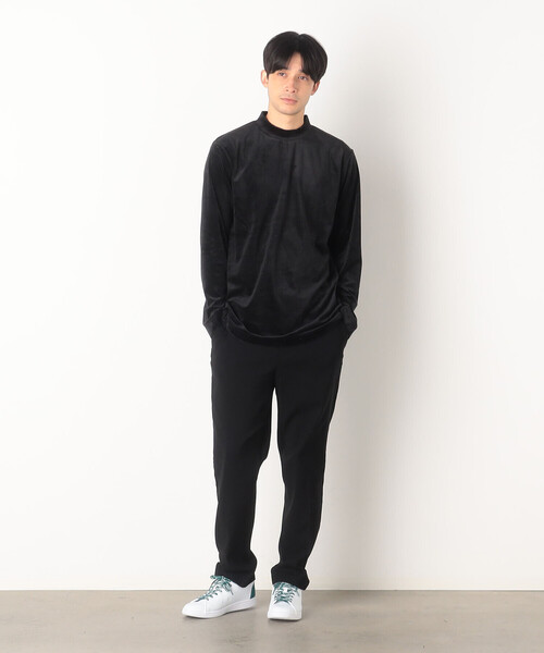 COMME CA ISM(コムサイズム)の「ベロアジャージ ハイネックTシャツ(Tシャツ/カットソー・メンズ・チャコール/ブラック/ボルドー/ホワイト・L/M)」の11枚目の写真