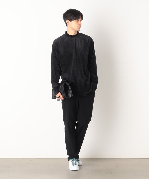 COMME CA ISM(コムサイズム)の「ベロアジャージ ハイネックTシャツ(Tシャツ/カットソー・メンズ・チャコール/ブラック/ボルドー/ホワイト・L/M)」の12枚目の写真