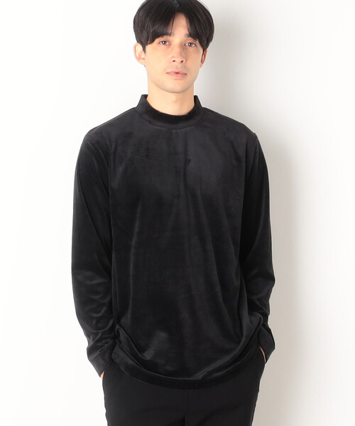 COMME CA ISM(コムサイズム)の「ベロアジャージ ハイネックTシャツ(Tシャツ/カットソー・メンズ・チャコール/ブラック/ボルドー/ホワイト・L/M)」の14枚目の写真
