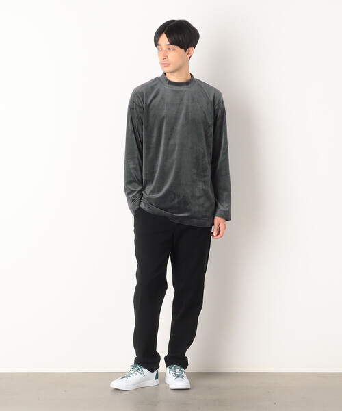 COMME CA ISM(コムサイズム)の「ベロアジャージ ハイネックTシャツ(Tシャツ/カットソー・メンズ・チャコール/ブラック/ボルドー/ホワイト・L/M)」の15枚目の写真