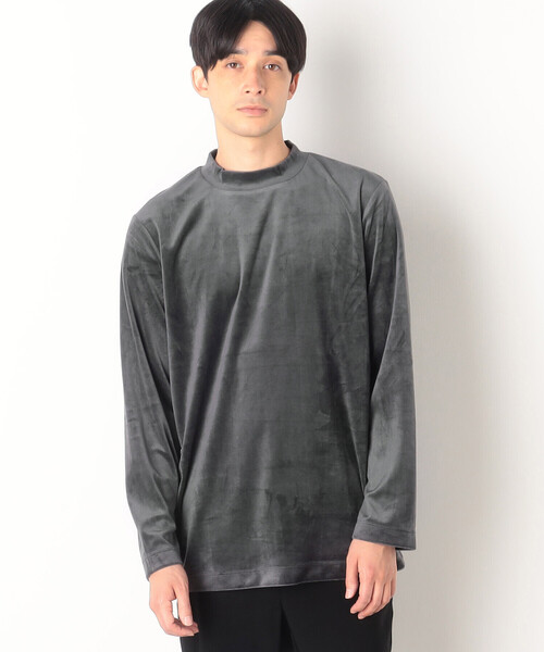 COMME CA ISM(コムサイズム)の「ベロアジャージ ハイネックTシャツ(Tシャツ/カットソー・メンズ・チャコール/ブラック/ボルドー/ホワイト・L/M)」の17枚目の写真