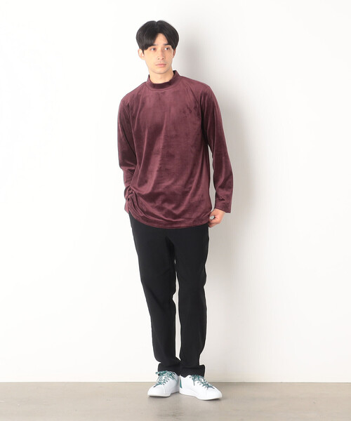COMME CA ISM(コムサイズム)の「ベロアジャージ ハイネックTシャツ(Tシャツ/カットソー・メンズ・チャコール/ブラック/ボルドー/ホワイト・L/M)」の19枚目の写真