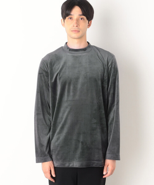 COMME CA ISM(コムサイズム)の「ベロアジャージ ハイネックTシャツ(Tシャツ/カットソー・メンズ・チャコール/ブラック/ボルドー/ホワイト・L/M)」の21枚目の写真