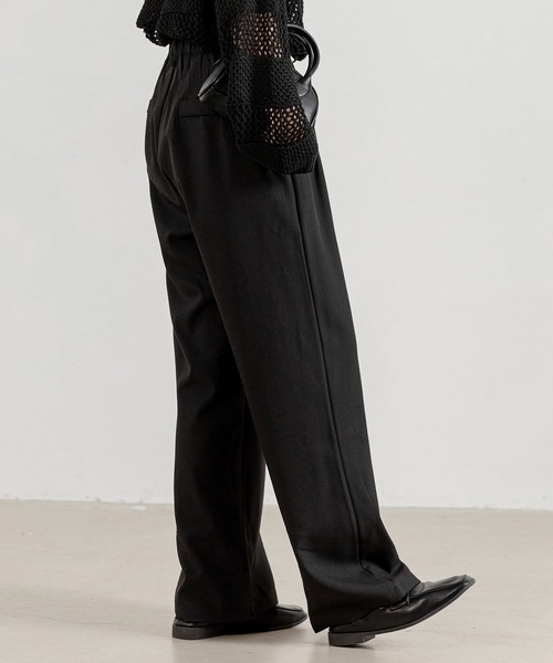 DAY CLOSET（デイ クローゼット）の「レディース ゆるシルエットハイウエストワイドパンツ（その他パンツ・レディース・ダークグレー/ベージュ/ブラック・M/L/S）」の6枚目の写真