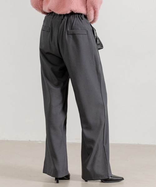 DAY CLOSET（デイ クローゼット）の「レディース ゆるシルエットハイウエストワイドパンツ（その他パンツ・レディース・ダークグレー/ベージュ/ブラック・M/L/S）」の16枚目の写真