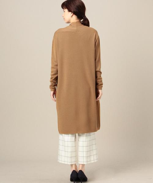 green label relaxing（グリーンレーベルリラクシング）の「KF HandWash FLC SUPER ロングカーディガン◆（カーディガン/ボレロ・レディース・グレー/ブラウン/ネイビー/ライトグレー/ダークグレー/ロイヤルブルー・FREE）」の8枚目の写真