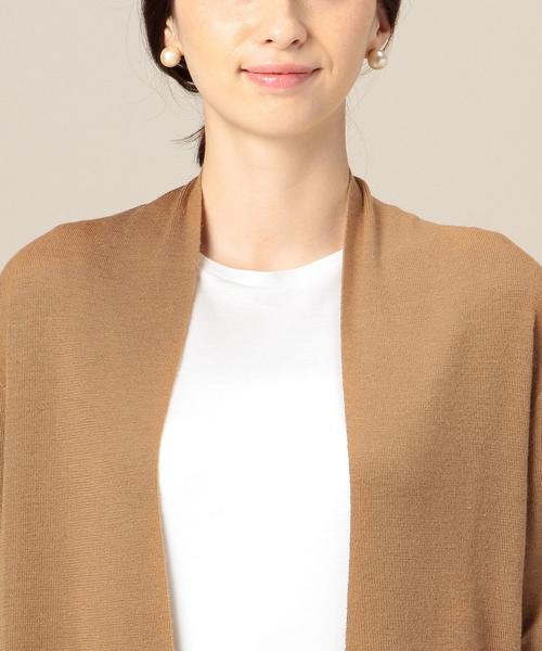 green label relaxing（グリーンレーベルリラクシング）の「KF HandWash FLC SUPER ロングカーディガン◆（カーディガン/ボレロ・レディース・グレー/ブラウン/ネイビー/ライトグレー/ダークグレー/ロイヤルブルー・FREE）」の11枚目の写真